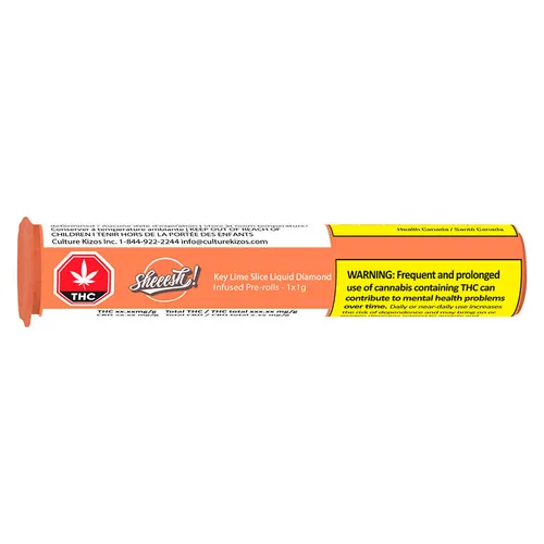 Key Lime Slice Liquid Diamond Infused Pre-Roll Key Lime Slice Liquid Diamond Infused Pre-Roll
