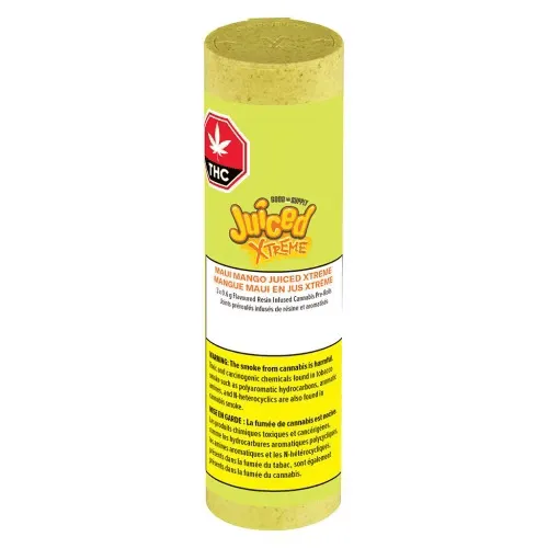 Juiced Xtreme Maui Mango Resin Infused Pre-Rolls Juiced Xtreme Maui Mango Resin Infused Pre-Rolls