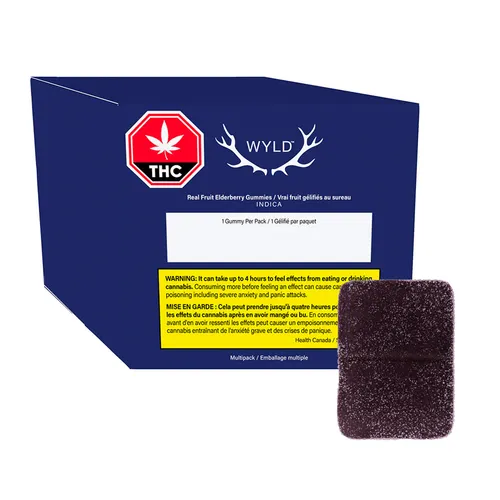 Real Fruit Elderberry Indica Gummies 2:1 THC:CBN Multipack Real Fruit Elderberry Indica Gummies 2:1 THC:CBN Multipack
