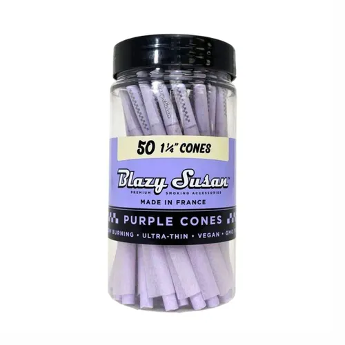 Blazy Susan | Pre-Rolled Purple Cones - 50 Pack