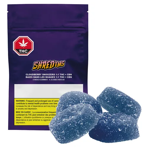 Cloudberry Snoozers CBN:THC Softchews Cloudberry Snoozers CBN:THC Softchews