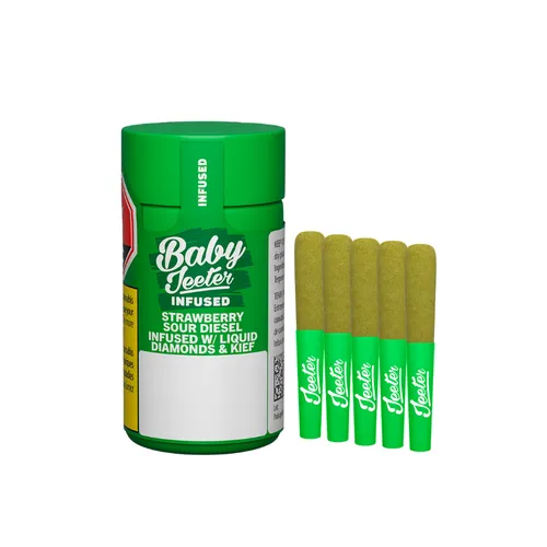 Baby Jeeter Strawberry Sour Diesel Infused Pre-Roll