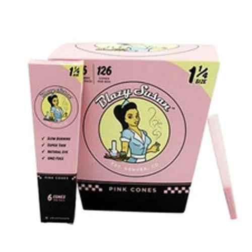 Blazy Susan | Pink Pre-Rolled 1 1/4 Cones - 6 Pack