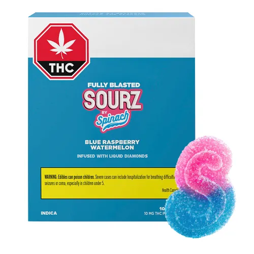 Fully Blasted Blue Raspberry Watermelon Gummies Fully Blasted Blue Raspberry Watermelon Gummies