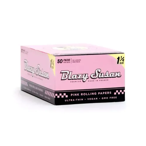 Blazy Susan Pink 1 1/4" Rolling paper