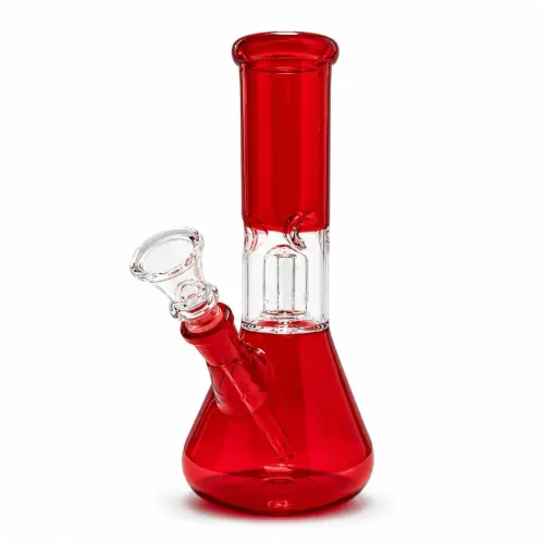 Color Rush Percolator Bong 8" - Red