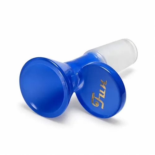 Fortune Fun Milky Glass Bowl Piece with Handle - Blue