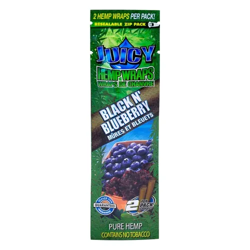 Juicy Hemp wraps - Black n blueberry