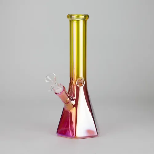 10" Glass Beaker Bong with Octagon Base