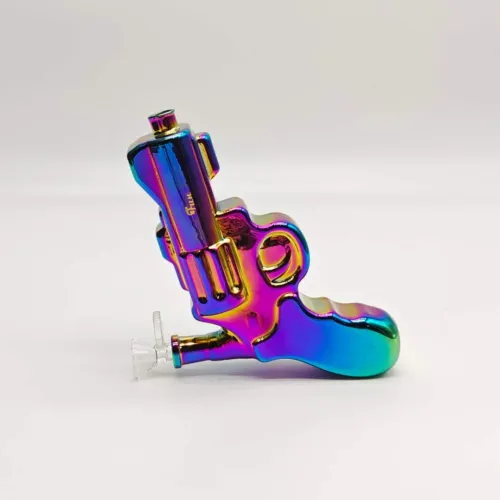 Electroplated Pistol Glass Bong 7.5"