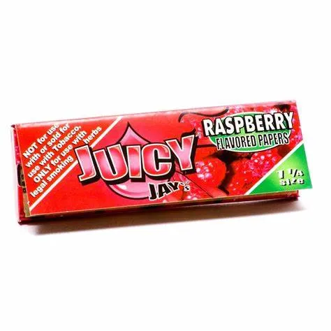 Juicy Jay 1 1/4 -Raspberry Rolling Papers