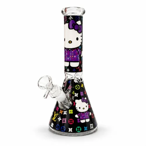 10" Character Beaker Glass Bong - Puple