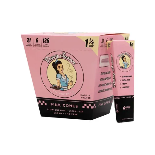 Blazy Susan - Pink 1 1/4 - Cones - 6 pcs
