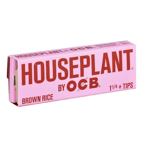 OCB Houseplant Brown Rice 1 1/4 Rolling Papers & Tips
