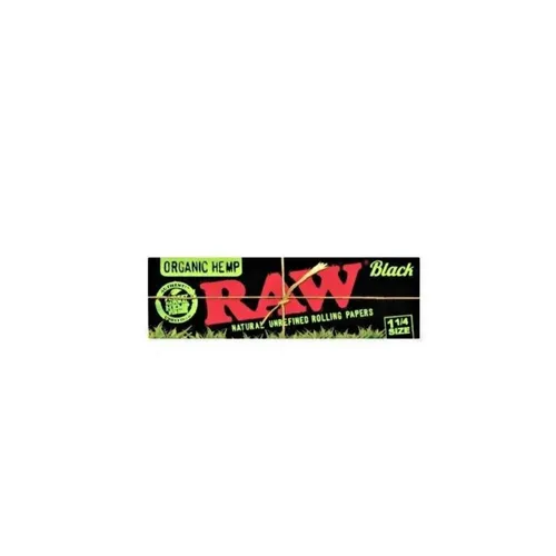 Raw Black Organic Hemp 1 ¼ Size Papers