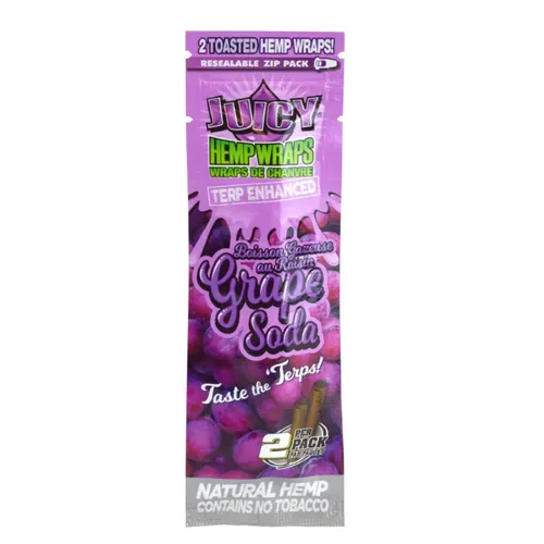 Terp Enhanced Hemp Wraps Grape Soda