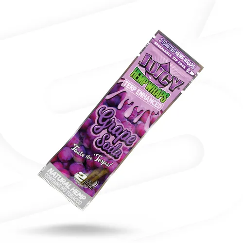 Juicy Jay's Hemp Wraps - Hemp Wraps | Grape Soda TERP Enhanced 2-pack