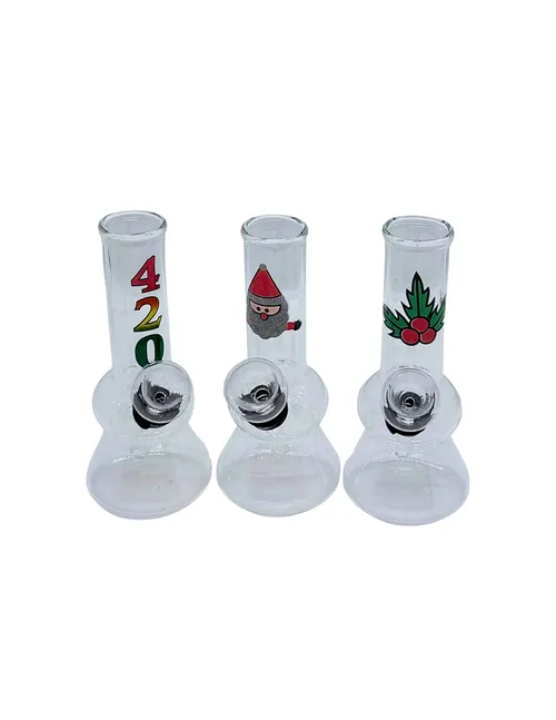 4" Clear Glass Water Pipes