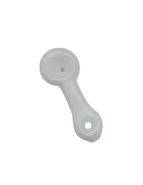 4" Glass Hand Pipes | White