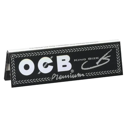 OCB Premium Black Rolling Papers | King