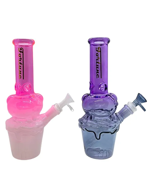 10" Fortune Hello Kitty Character Cup Glass Water Pipes