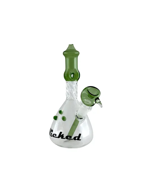 7" Wicked Twisted Water Pipe | Green