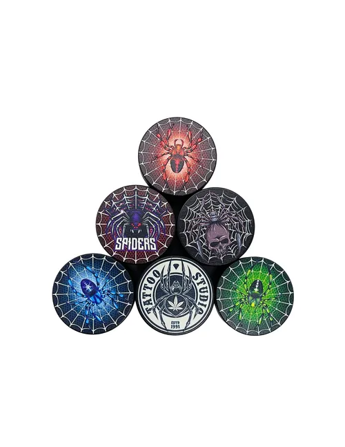 3D Spider Design 4-Part Grinder