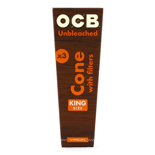OCB Virgin Unbleached Cone | King Size