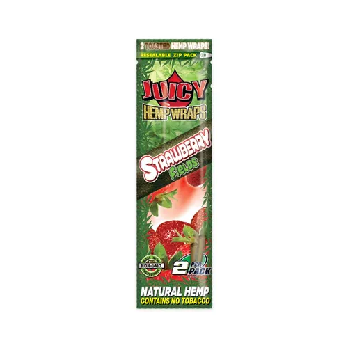 Juicy Jay's Hemp Wraps | Strawberry Fields 2-pack