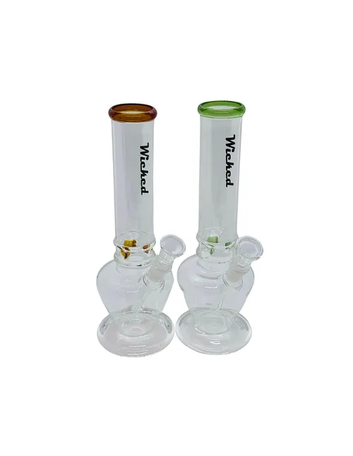 10" Wicked 4mm Glass Beaker Bong