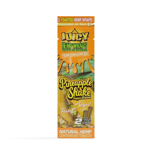 Juicy Jay's Hemp Wraps | Pineapple Shake TERP Enhanced 2-pack