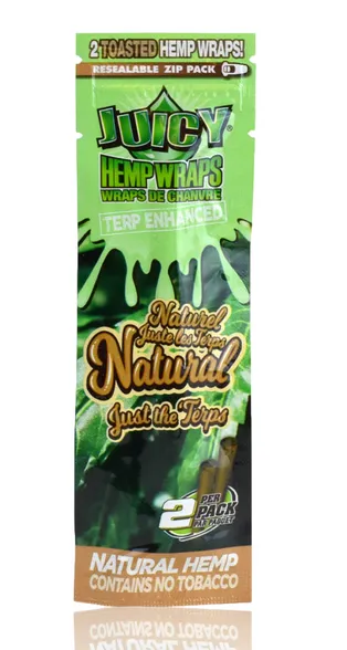 Juicy Jay's Hemp Wraps | Natural TERP Enhanced 2-pack
