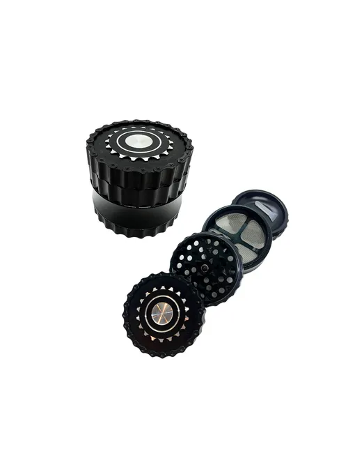 Medium Gearwheel 4 Parts Grinder - Black