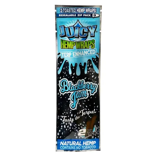 Juicy Jay's Hemp Wraps | Blackberry Jam TERP Enhanced 2-pack