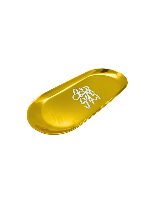 Oval Metal Tray | Gold