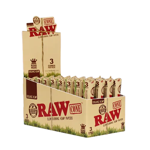RAW Organic Hemp Cones | King 3-pack