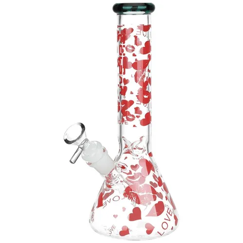 Glass Bong Pulsar Hearts And Kisses