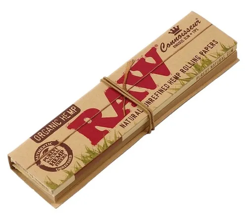 RAW Rolling Papers - Classic | King Connoisseur w/ Tips