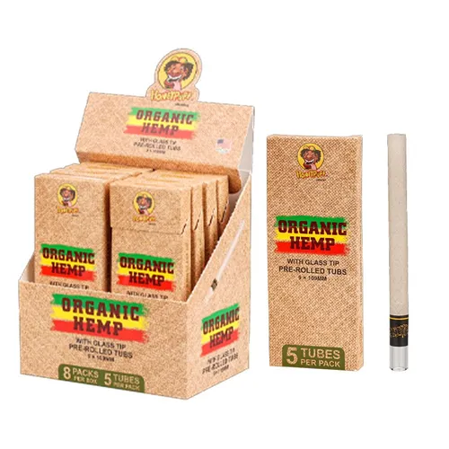 HoneyPuff Pre-Rolled Tubs With Glass Tip - Organic Hemp