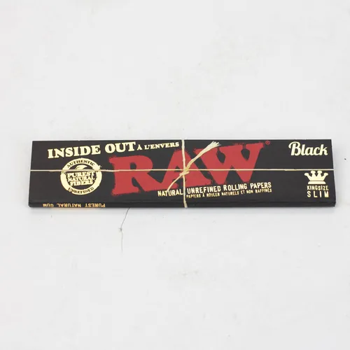 Raw Black - Inside Out Rolling Papers - King Slim