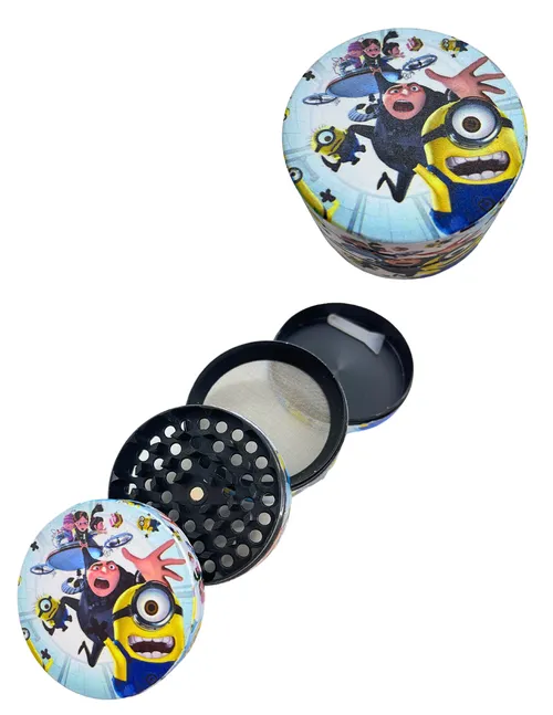 Medium Cartoon 4 Parts Metal Grinder - Medium Cartoon 4 Parts Metal Grinder - Minions (2)