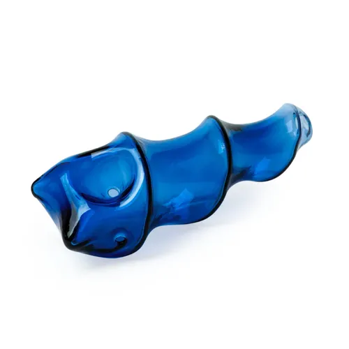 Red Eye Glass 5" Shell Hand Pipe