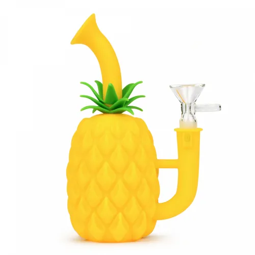LIT Silicone 7" Pineapple Water Pipe