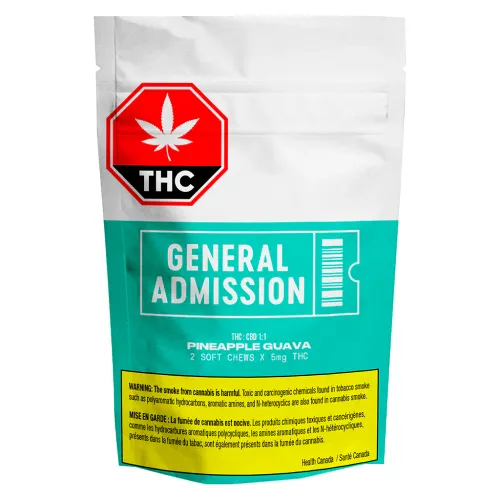 GENERAL ADMISSION Pineapple Guava  THC 1:1 CBD 2x8g