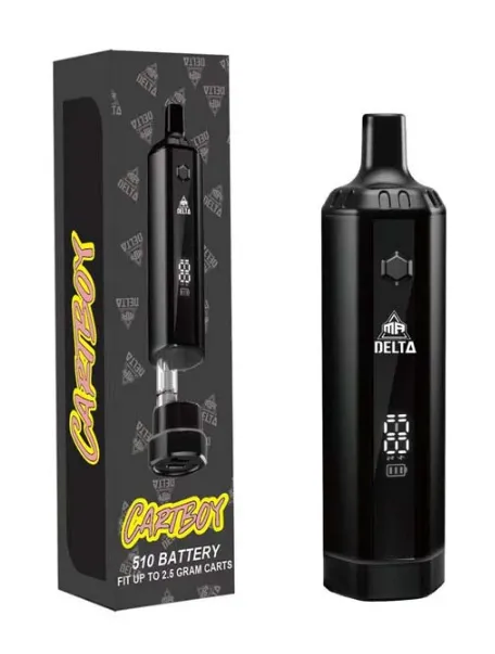 Mr. Delta 510 Vape Battery - Cartboy | Black