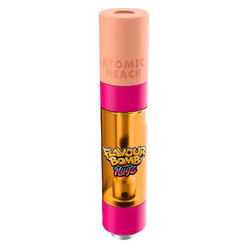 Nugz - FLAVOUR BOMB Atomic Peach Liquid Diamond 510 Thread Cartridge- Hybrid - 0.95g