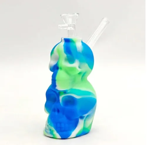 Double Head Skull Water Pipe
