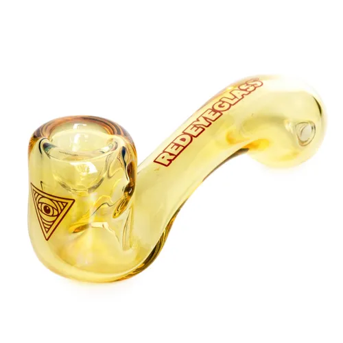 Red Eye Glass 5" Sherlock Hand Pipe - Colour Changing