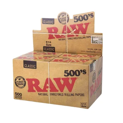 RAW Classic 500's - 1+1/4 Rolling Papers