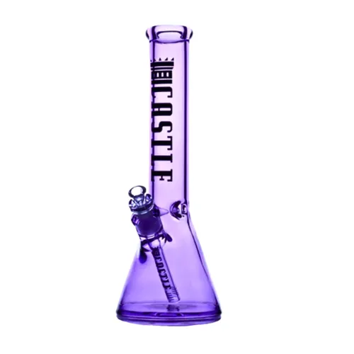 Castle Glassworks - 14" Electroplated Beaker Bong 7mm